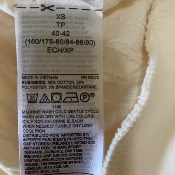 NWT GAP WOMEN'S PONTELLE KNIT MOCK NECK BANDED BOTTOM ANTIQUE WHITE SWEATER XS - Picture 6 of 7